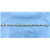 Blue Topaz & Diamond 10k Bracelet