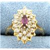 Image 1 : Pink Tourmaline & Diamond Ring