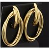 Image 2 : 14K Gold Large Hoop Earrings