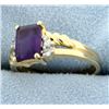 Image 2 : Amethyst and Diamond Ring