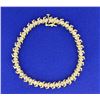 4ct TW Champagne Diamond Tennis Bracelet