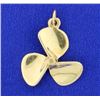 Image 1 : 14K Boat Propeller Pendant