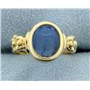 Image 1 : Italian Made Signet Ring With Venetian Glass