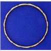 24K Gold Bangle Bracelet