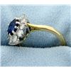 Image 2 : 18K Sapphire and Diamond Ring