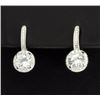 Vintage Style 1.44ct TW White Topaz Earrings