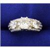 Image 1 : Antique 4.5 CT Total Weight Diamond Ring in Platinum