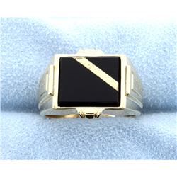 Onyx 14k Yellow Gold Ring