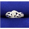 Image 1 : 1/2 Carat Micro Set 10k White Gold Ring