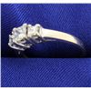 Image 2 : 1ct Total Weight Three Stone Princess Cut Diamond Ring