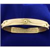 Image 3 : Custom Made 4ct Total Weight Diamond Bangle Bracelet