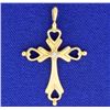 Image 1 : Cross Pendant with a Diamond