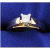 Image 1 : Princess Cut Diamond Solitaire 14k Ring