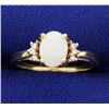Opal & Diamond Ring