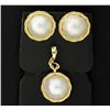 Image 1 : Pearl Pendant and Earrings Set