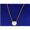 Image 2 : CZ Pendant on 18 Inch Chain