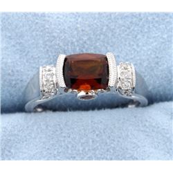 Citrine & Diamond ring