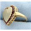 Image 2 : Amethyst Heart Pinky Ring