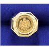 Image 1 : Mexican Dos Pesos Gold Coin Ring