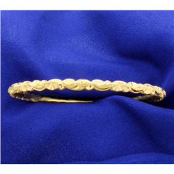 24K Gold Bangle Bracelet