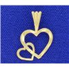 Image 1 : Diamond Cut Heart Pendant