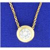 Image 1 : CZ Pendant on 18 Inch Chain