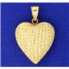 Image 1 : Diamond Cut Heart Locket Pendant