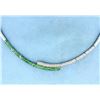 Image 2 : Diamond & Tsavorite necklace