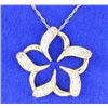 Image 1 : Diamond pinwheel flower pendant