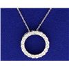 Image 1 : Diamond Circle Pendant