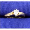 Image 1 : 1/4 Carat Pear Shape Diamond Ring
