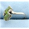 Image 2 : Peridot & Diamond Ring