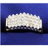 Image 1 : 1/2ct Total Weight Diamond Cluster Ring