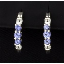 Tanzanite & Diamond Earrings