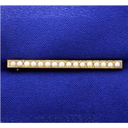 Antique Seed Pearl Bar Pin