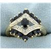 Image 1 : Sapphire and Diamond Ring
