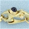 Image 3 : Gold Rope Bracelet with Sapphire