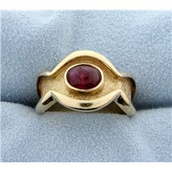 Cabochon Ruby Ring