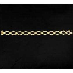 Italian Made 7 1/4 Inch Gold Bracelet