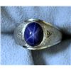 Image 1 : Men's Star Sapphire and Diamond Ring