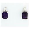 Art Deco Style 3ct TW Amethyst Earrings