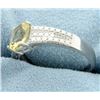 Image 2 : Classic 1.5ct Oval Citrine Ring with Diamonds