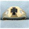 Image 1 : Sapphire & Diamond Ring