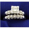 Diamond Wedding & Engagement Ring Set