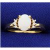Opal & Diamond Ring