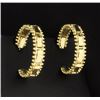 Image 1 : 14K Yellow Gold Hoop Earrings