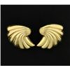 Image 1 : 14K Yellow Gold Shell Earrings