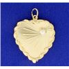 Image 1 : Heart Charm or Pendant with Pearl