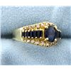 Image 2 : 18K Sapphire and Diamond Ring