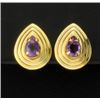 Image 1 : Pear Shape Amethyst Earrings